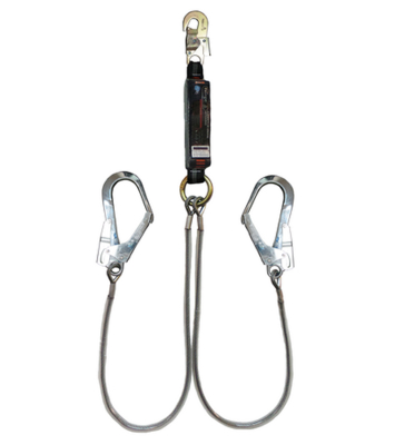 Cabo Anticaidas 1,5 M Doble 18Mm - 55Mm Cable De Acero Deltaplus