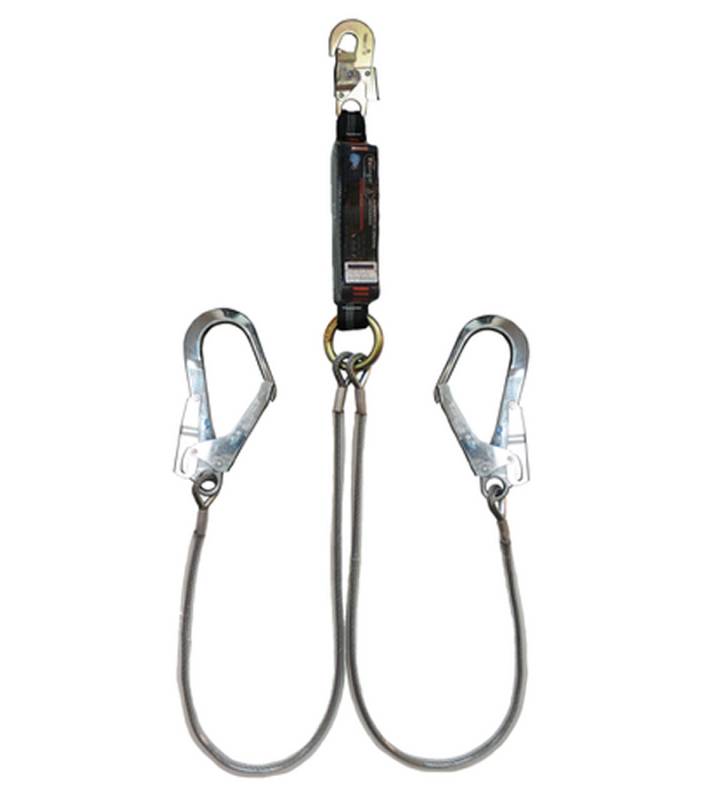 Cabo Anticaidas 1,5 M Doble 18Mm - 55Mm Cable De Acero Deltaplus