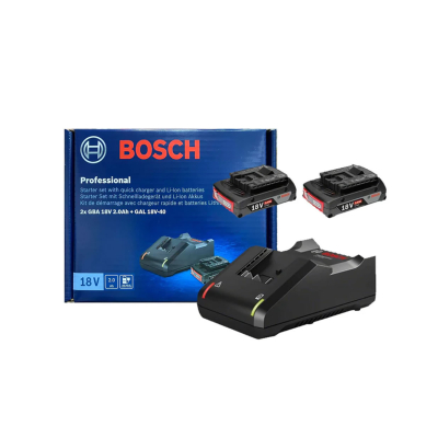 Starter Kit (2 Baterias 18V 2Ah + Cargador Gal 18V-20) Bosch 1600A02Rn3