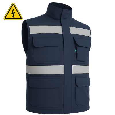 Chaleco Std Fr Reflectivo Fyrban Frc 7 Oz.navy Lakeland