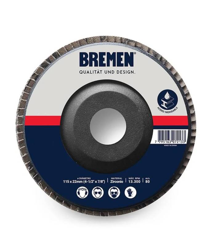 Discos Flap P/Metal Zirconio Bremen