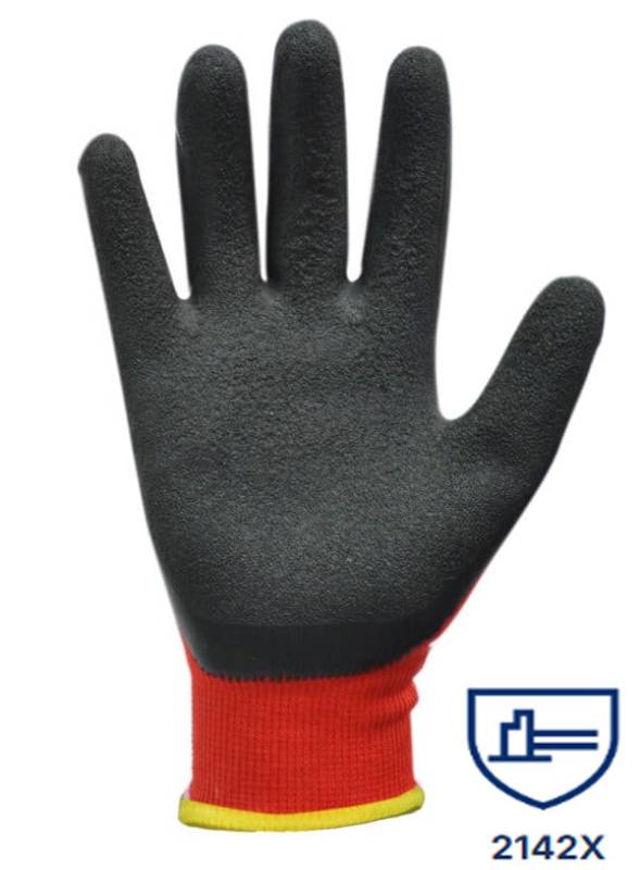 Guantes S/Cost. Rojo Recub. Latex Espumado Dps