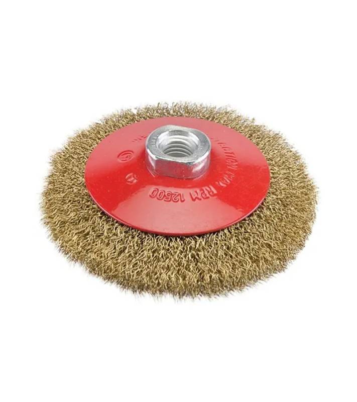 Cepillos Cónicos De Acero Bronceado Rizados Fpl