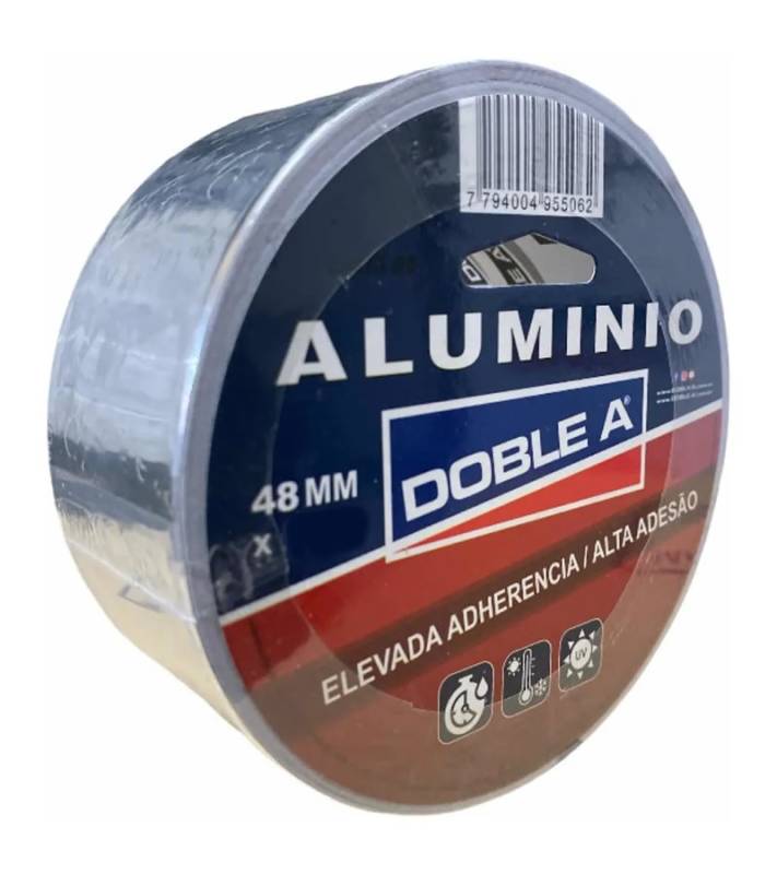 Cinta Aluminio 48Mm X 3 Mts  Doble Aa
