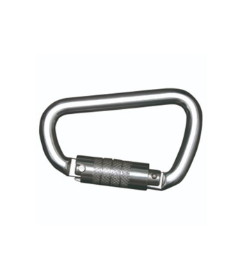 Mosqueton Pera Aluminio 21Mm Triple Traba Deltaplus