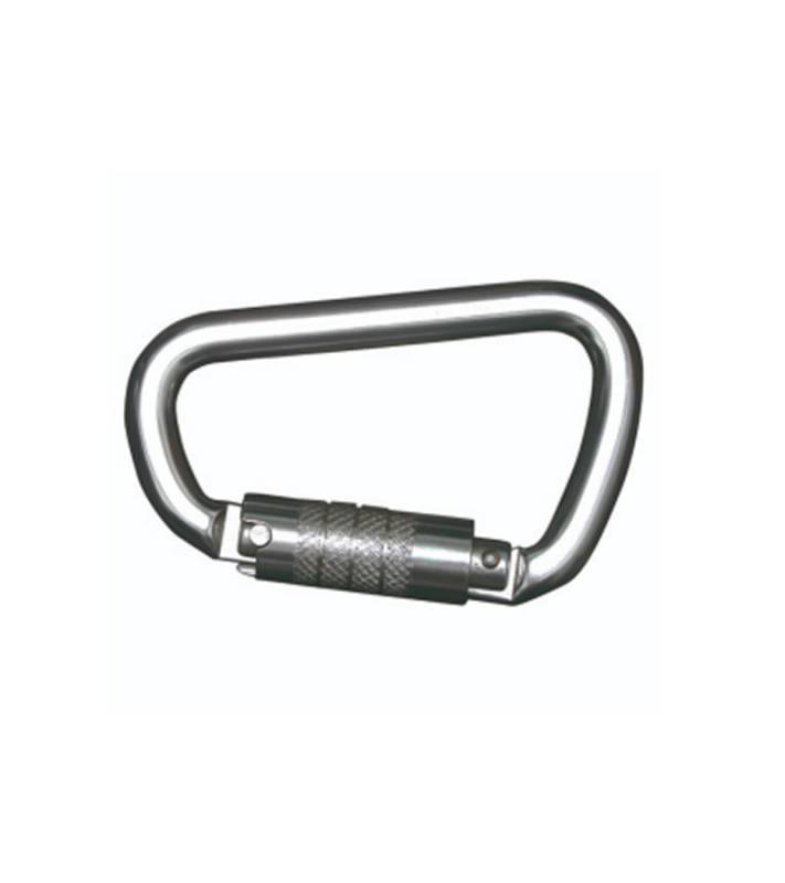 Mosqueton Pera Aluminio 21Mm Triple Traba Deltaplus