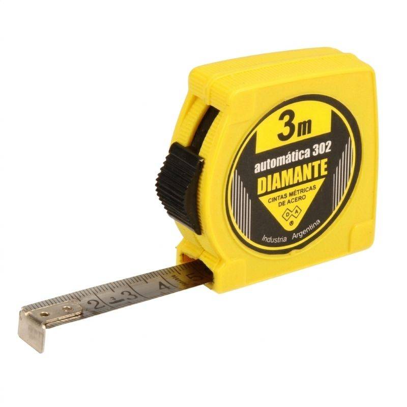 Cinta Metrica 3Mts Automatica Plastica (302) -- Diamante