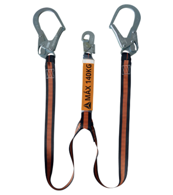 Cabo Anticaidas 1,5 M Doble 18Mm - 65Mm 140 Kg Deltaplus